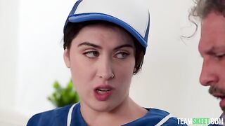An old man fucks a young beauty in her tight and hot pussy