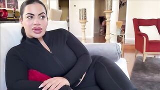 The girl has a sharp tongue, but she loves to lick and suck nipples