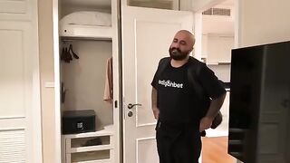 A blonde woman is being fucked by her old man in a roleplay
