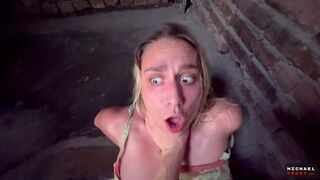 A pretty face got a messy hot load after hard sex