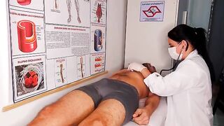 Nurse gets fucked by a patient right through his underwear in a steamy Fake Hospital scene