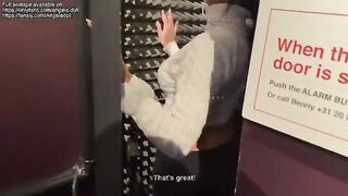 A hot girl has sex with a stranger and gets cum in her mouth