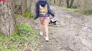 A girl moaned in the forest, and her neighbor heard her