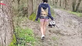 A girl moaned in the forest, and her neighbor heard her
