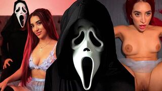 A scary movie turns into a great sex session with Jessica Sodi
