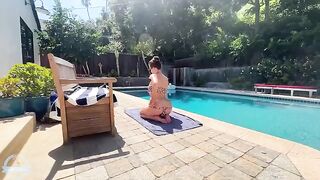 A hot and steamy poolside encounter with a stunning MILF