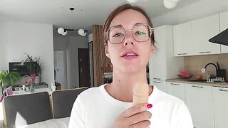 A girl has discharge on her panties - it's a painting