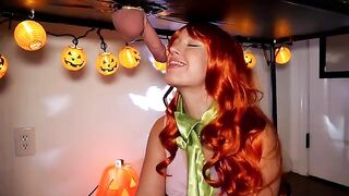 The spirit of Halloween sets the rhythm, and Daphne’s lips play the melody