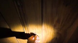 The woman performs a ritual on Halloween night, her body captivating