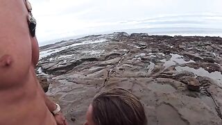 The beach is always humid – from the sea and due to the couple’s passion