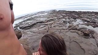 The beach is always humid – from the sea and due to the couple’s passion
