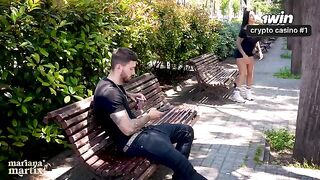 Bareback sex with a guy she met on the street - Mariana Martix