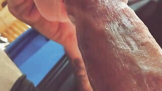 A silicone mouth is always at hand for a passionate blowjob session