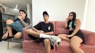 A girl is being fucked in the ass by her boyfriend in POV style