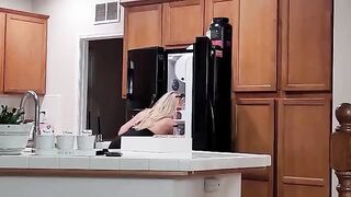 A hot blonde with big boobs invites her neighbor in for a steamy encounter