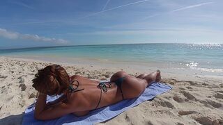 The ass of a fitness girl acts as a powerful magnetic force