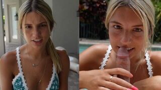 The girl slid her lips over the guy’s cock, exploring every inch