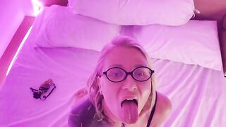 I got a cumshot on my face during intense sex