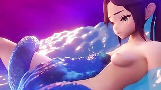 Genshin Impact version of Mona Wales, the dominant and squidgy MILF