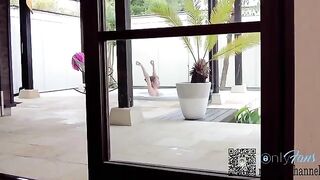 Sex in luxury resort with beautiful girl in tropical country