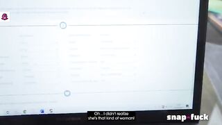 Lawyer caught in a compromising position with Sandy Lou, no choice but to comply