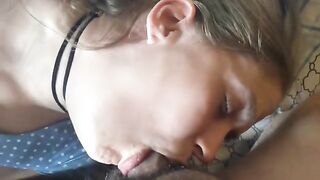 I fed my girl with a lot of cum and made her cum multiple times
