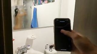 Martinasmith did the squirt challenge in public, risking a wet mess!