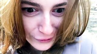 She was filmed as a pathetic whore in an outdoor scene