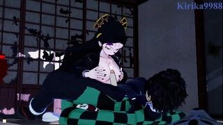 Tanjiro Kamado fucks demon Daki in a special room
