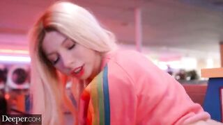 A pretty girl Kenzie has sex in public with someone she shouldn’t be with
