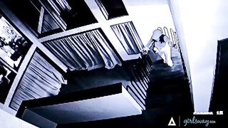 Angela White catches pervert thief, teaches a hard lesson in rough, passionate sex