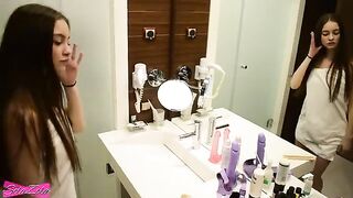 Young Estonian beauty SolaZola gets fucked hard in the shower