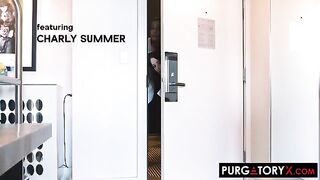 Room Service Vol 1 Part 3 - Purgatoryx - April Olsen & Charly Summer's shared cock sucking