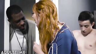 Lauren Phillips almost caught by her husband with a young student in a steamy scene